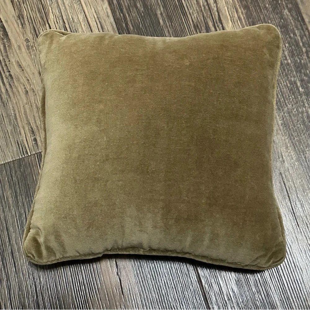 50th anniversary decorative pillow green small